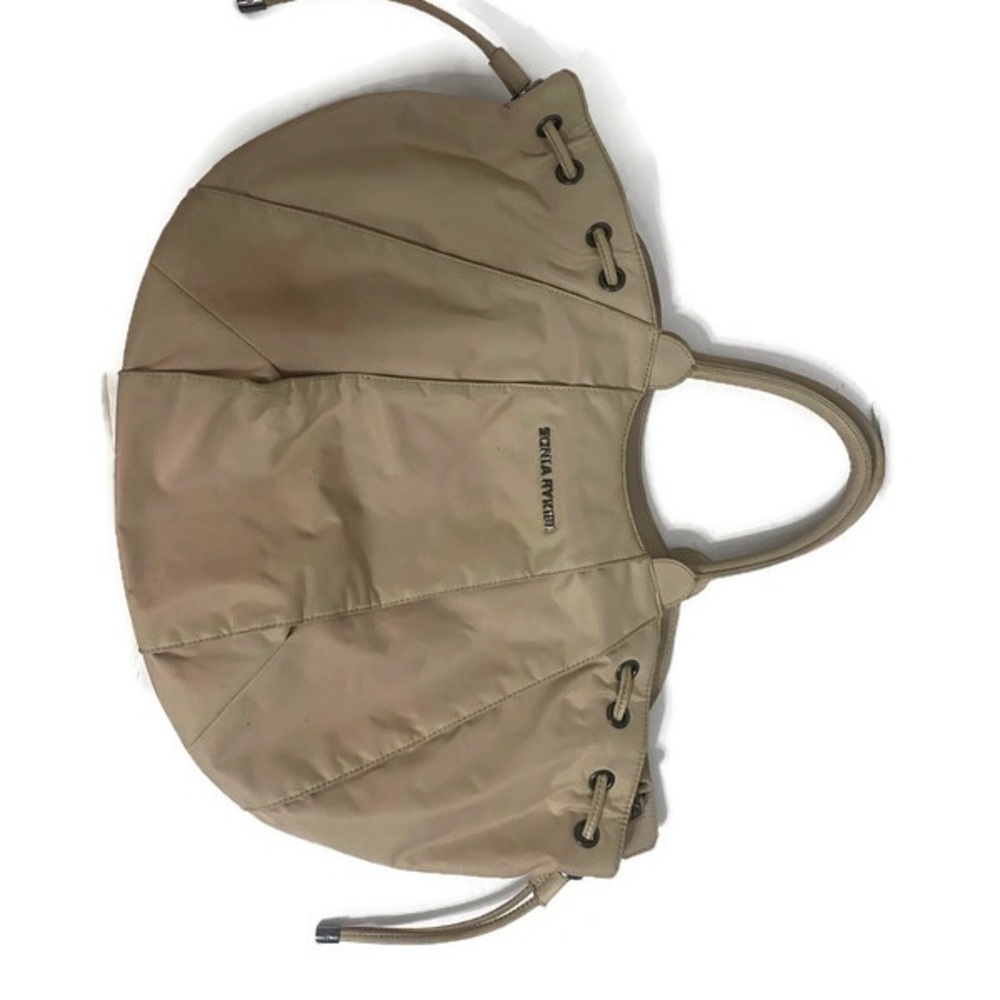 Sonia Rykiel Tan Shoulder Bag with Slouchy Design